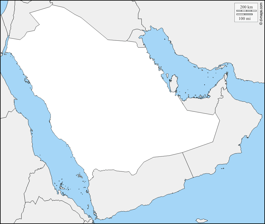 Photo of خريطة المملكة العربية السعودية صماء
