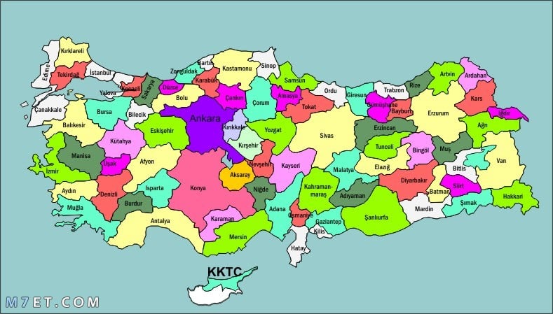كم عدد محافظات تركيا