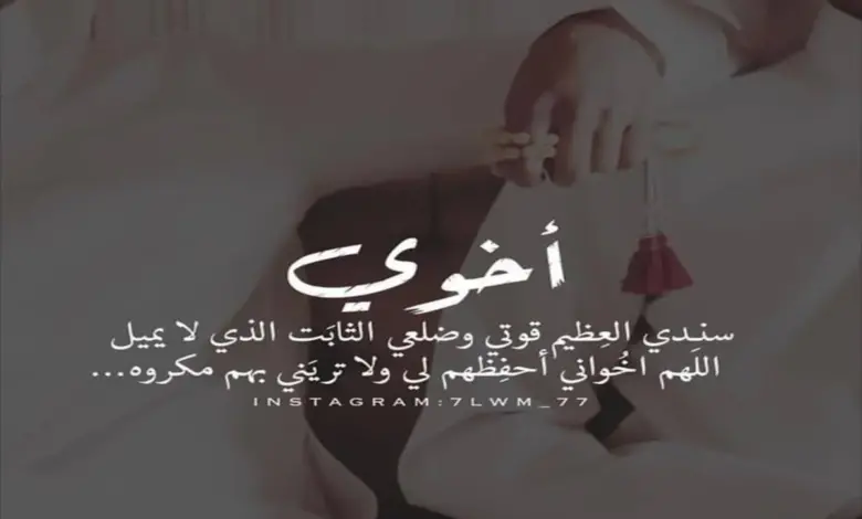 شعر عن الاخ