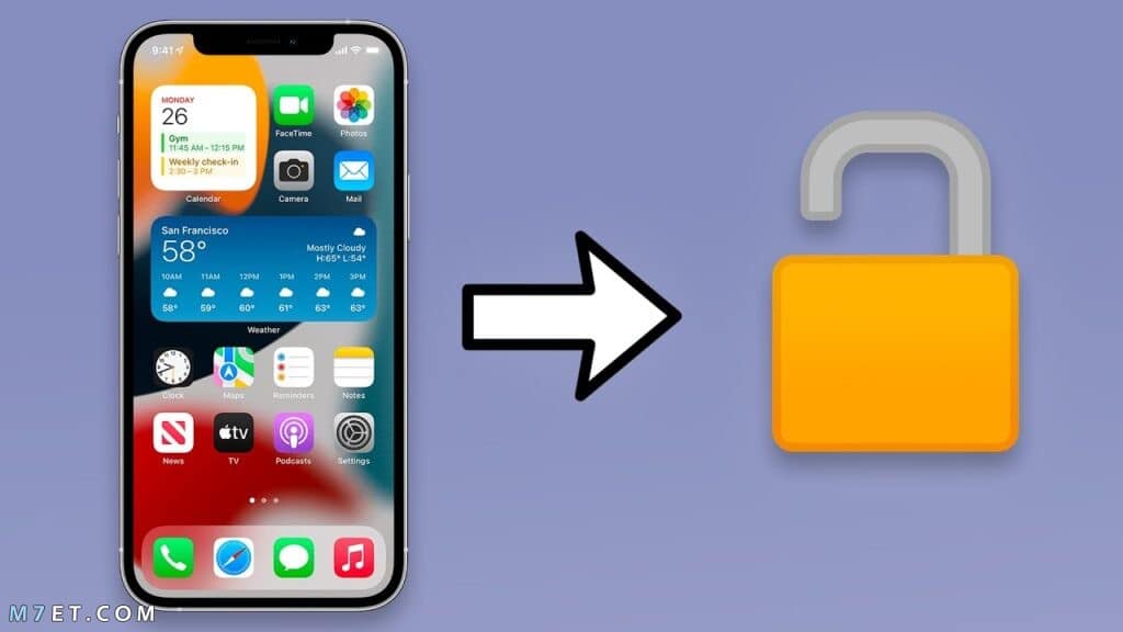 طريقة فتح الايفون المغلق
